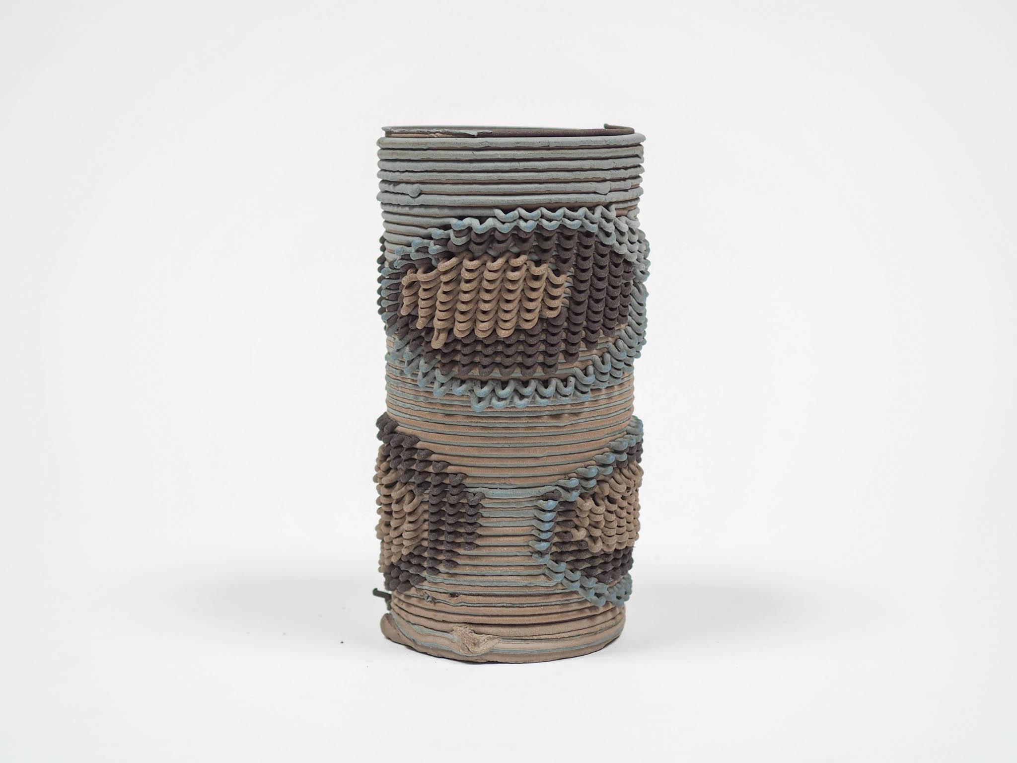 woven ceramic vase