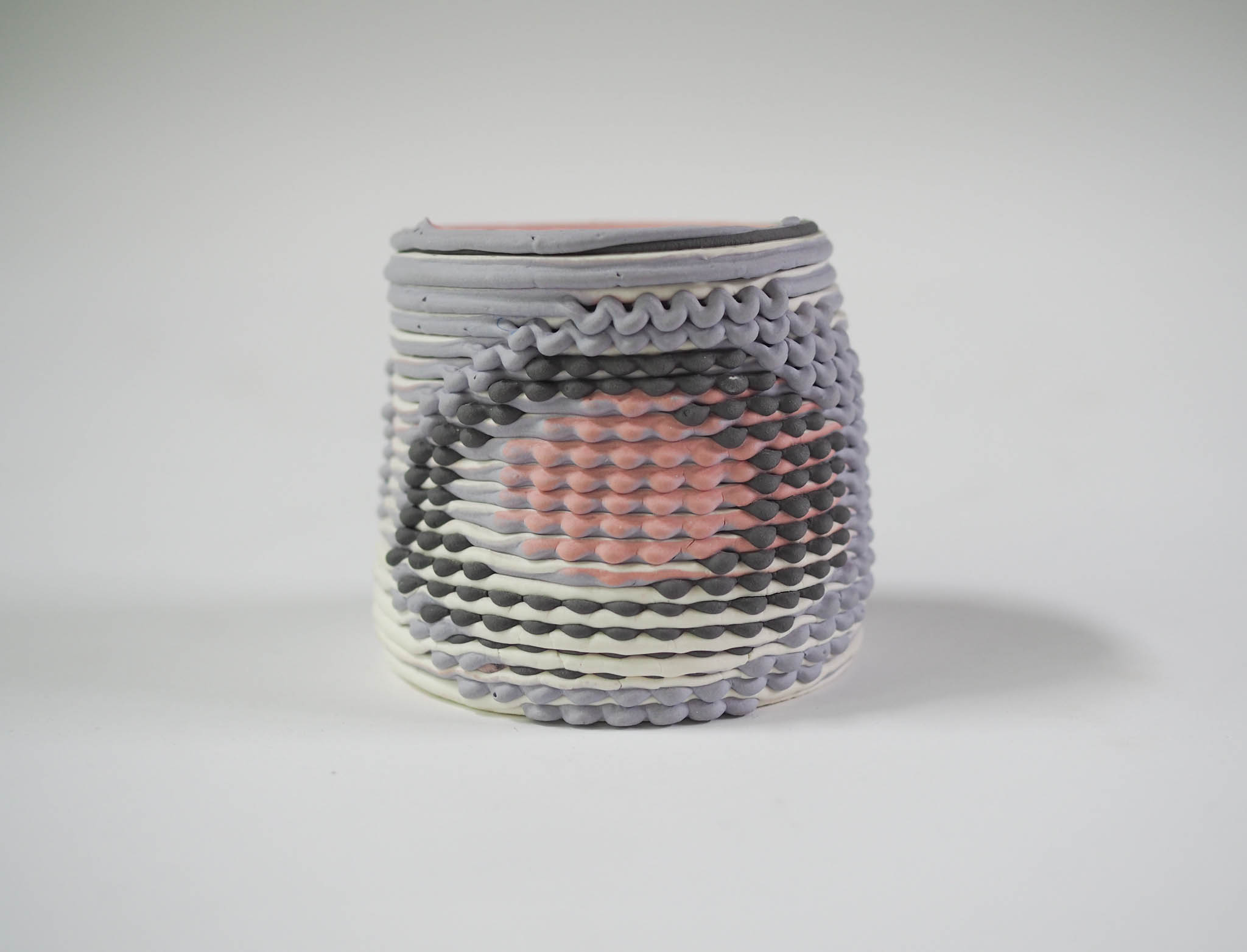 woven ceramic vase