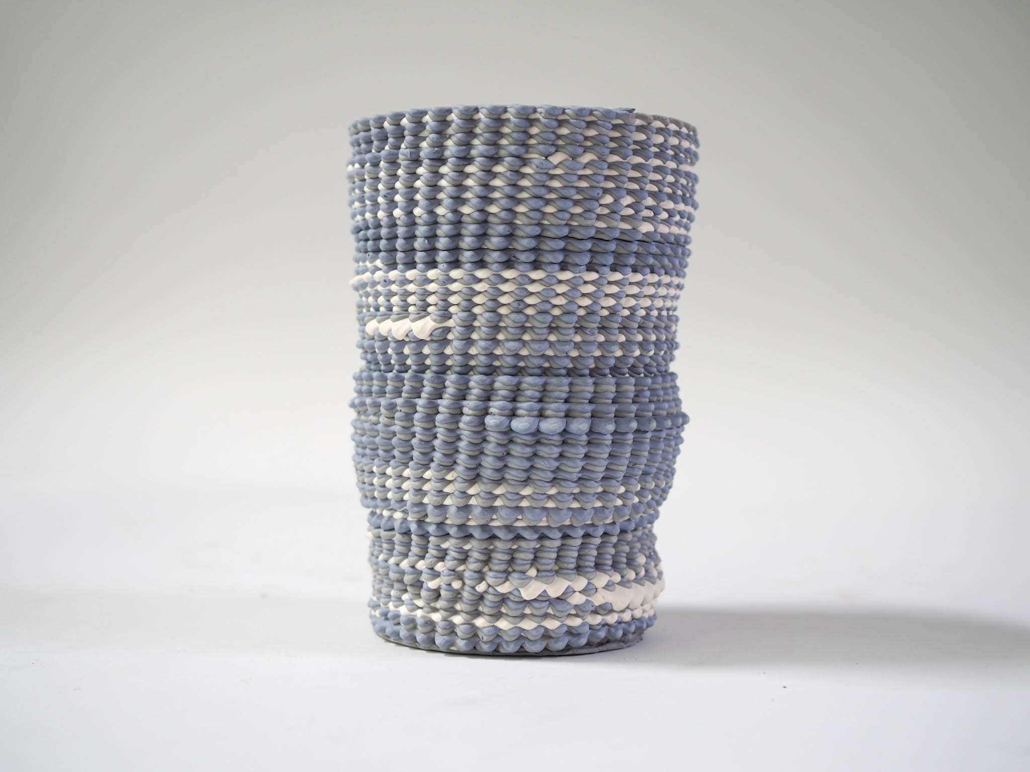 woven ceramic vase